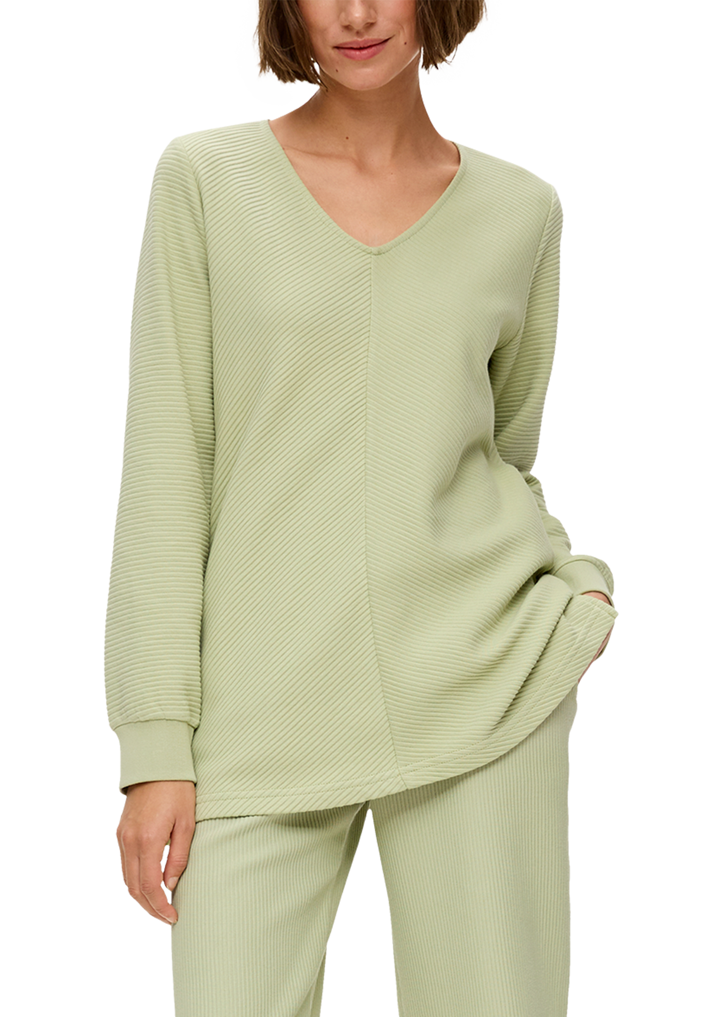 Pyjama-Sweatshirt aus reiner Baumwolle