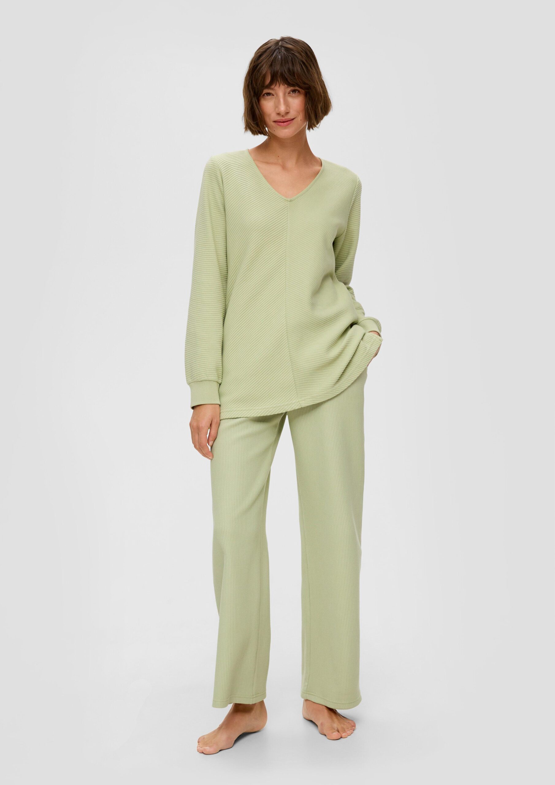 Pyjama-Sweatshirt aus reiner Baumwolle