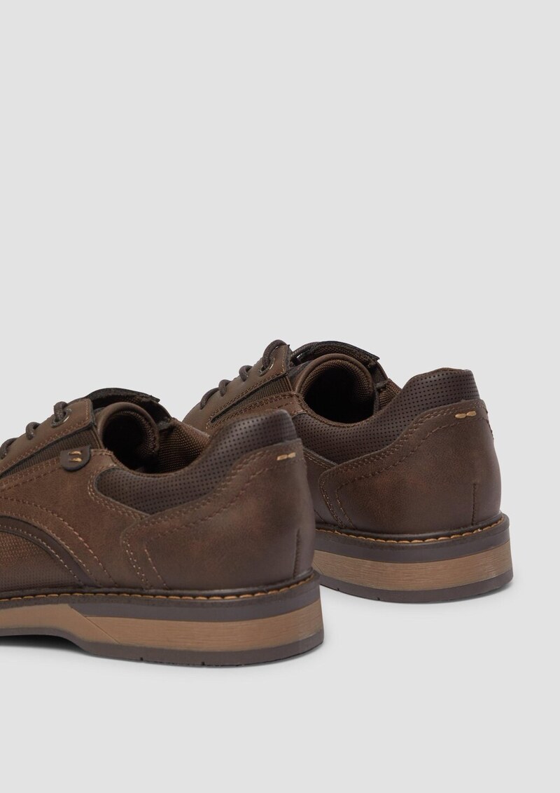 Schnürer in Wildleder-Optik