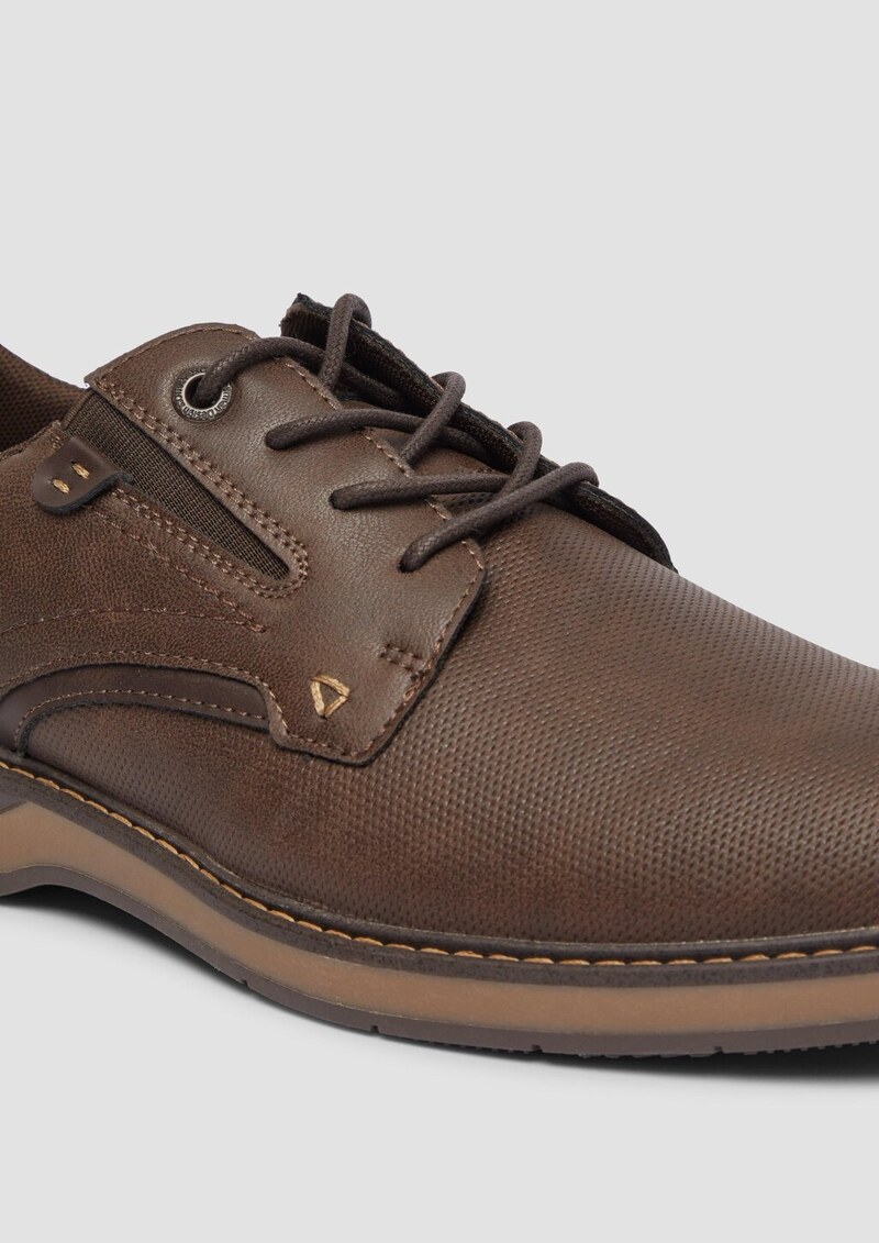 Schnürer in Wildleder-Optik