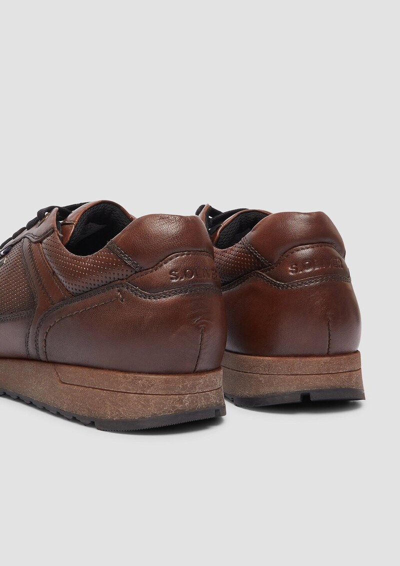 Lederschnürer mit Logo-Prägung