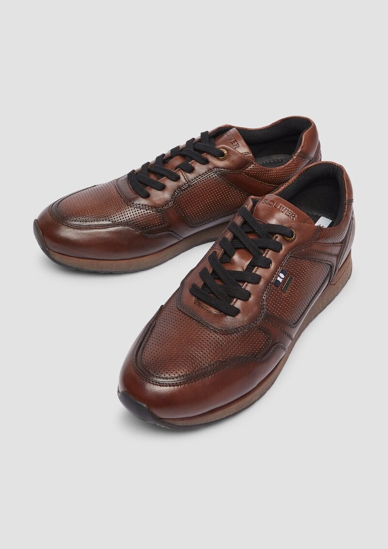 Lederschnürer mit Logo-Prägung