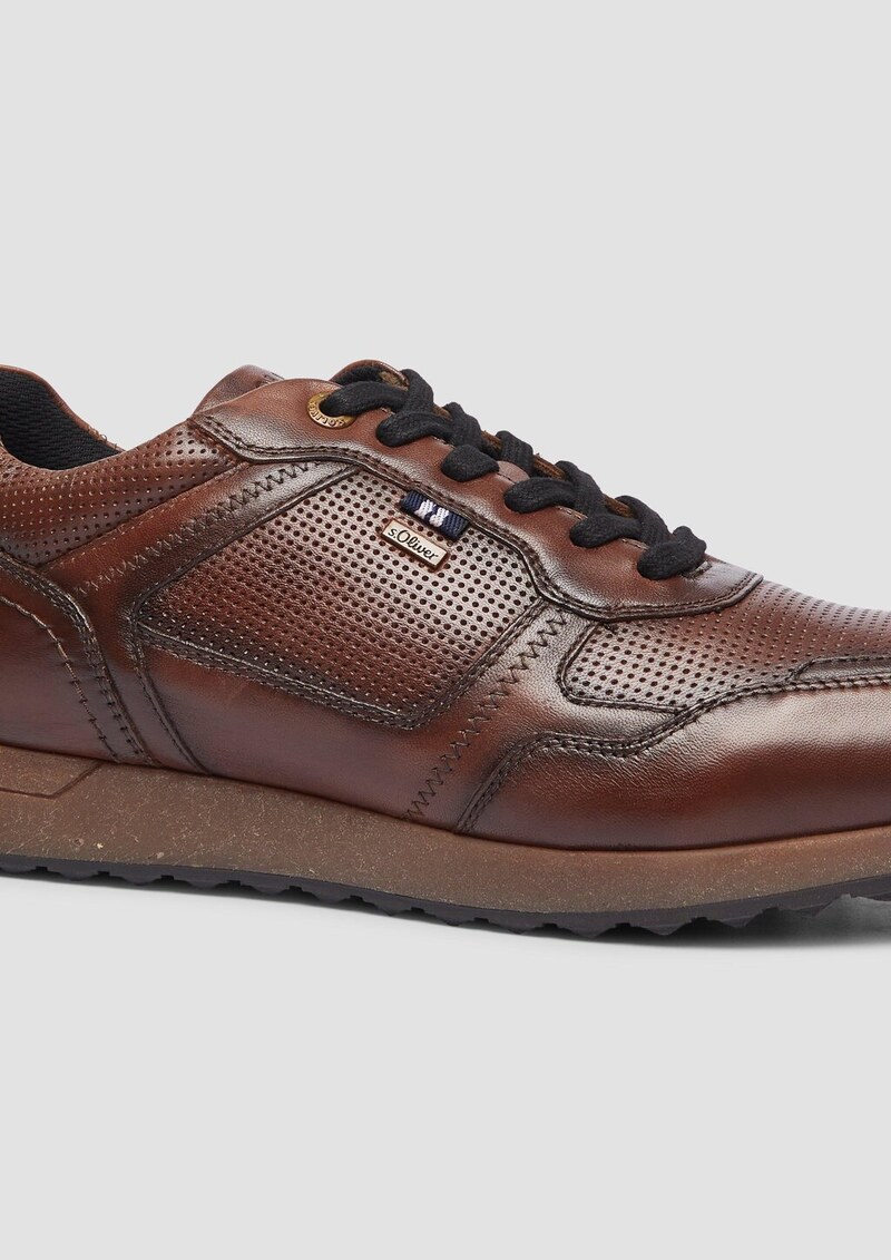 Lederschnürer mit Logo-Prägung