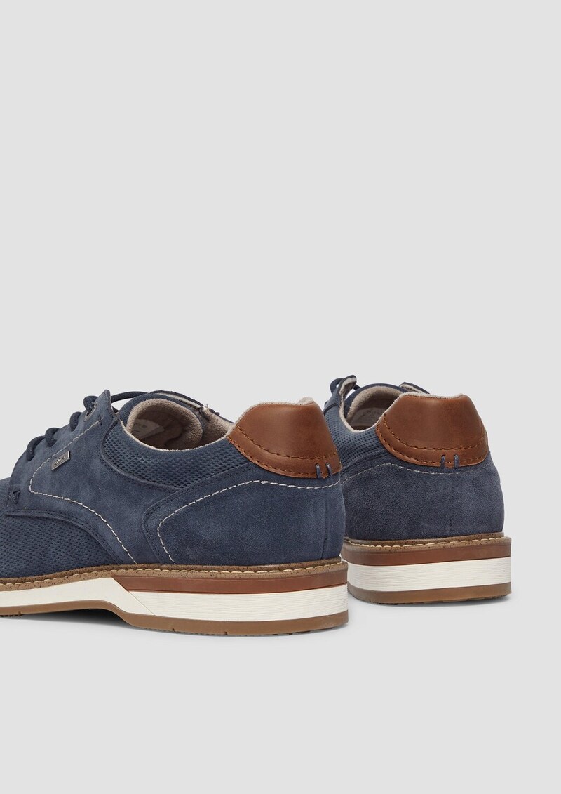 Velours-Halbschuh im sportiven Look