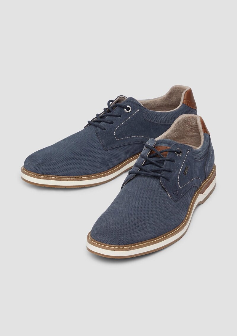 Velours-Halbschuh im sportiven Look