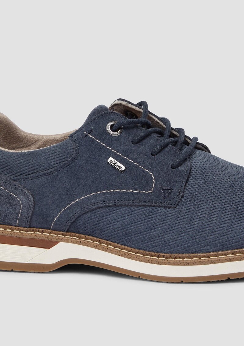 Velours-Halbschuh im sportiven Look