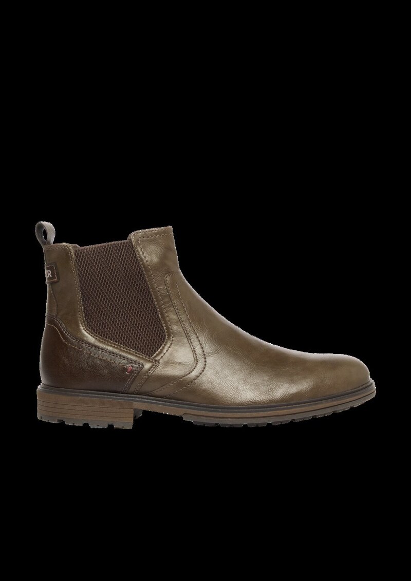 Warm gefütterte Chelsea Boots in Leder-Optik