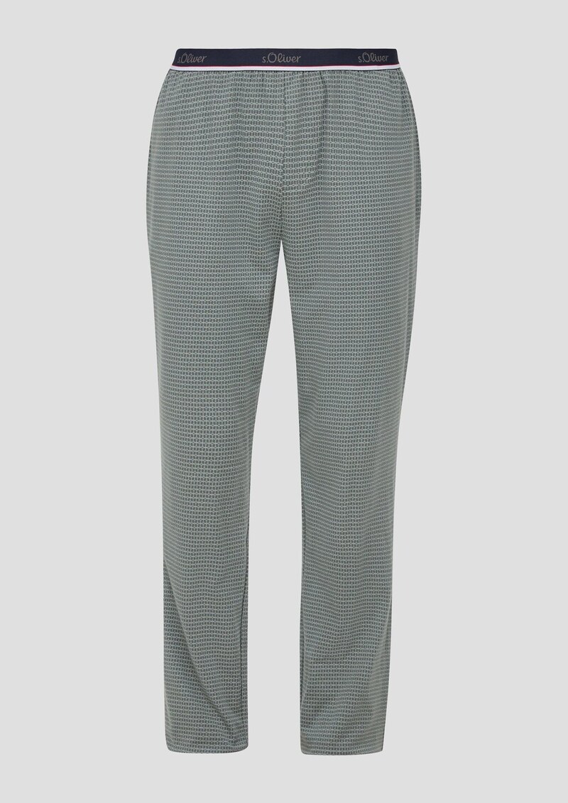 Lange Pyjamahose mit All-over-Print