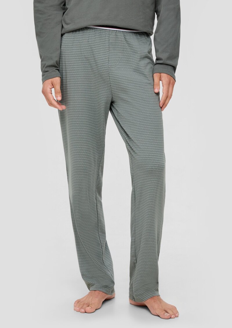 Lange Pyjamahose mit All-over-Print