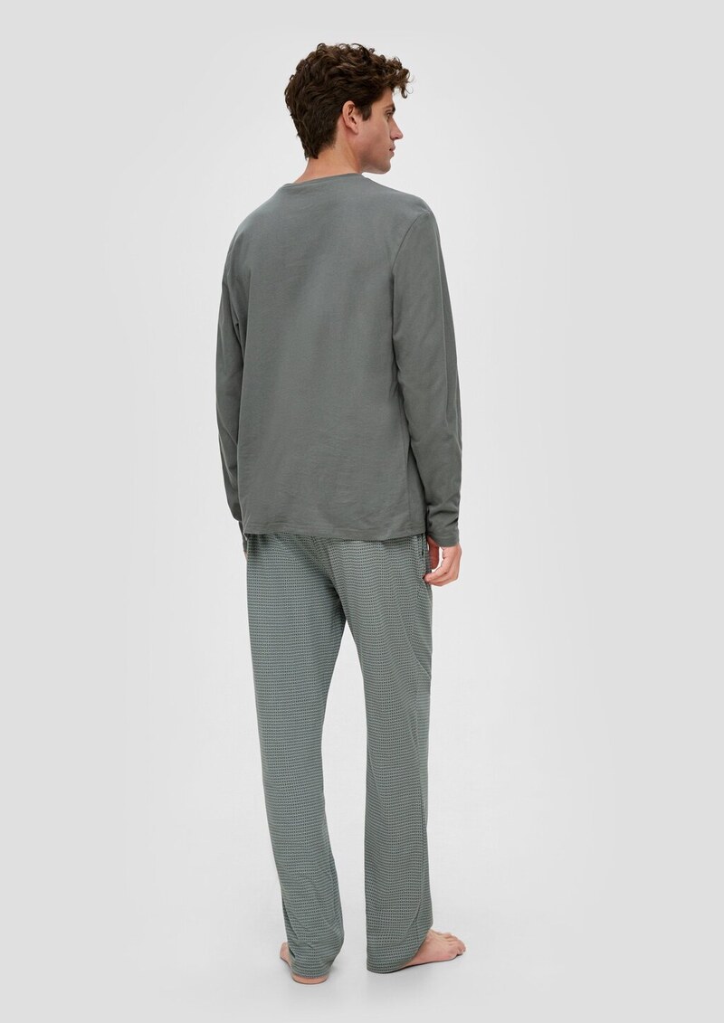 Lange Pyjamahose mit All-over-Print