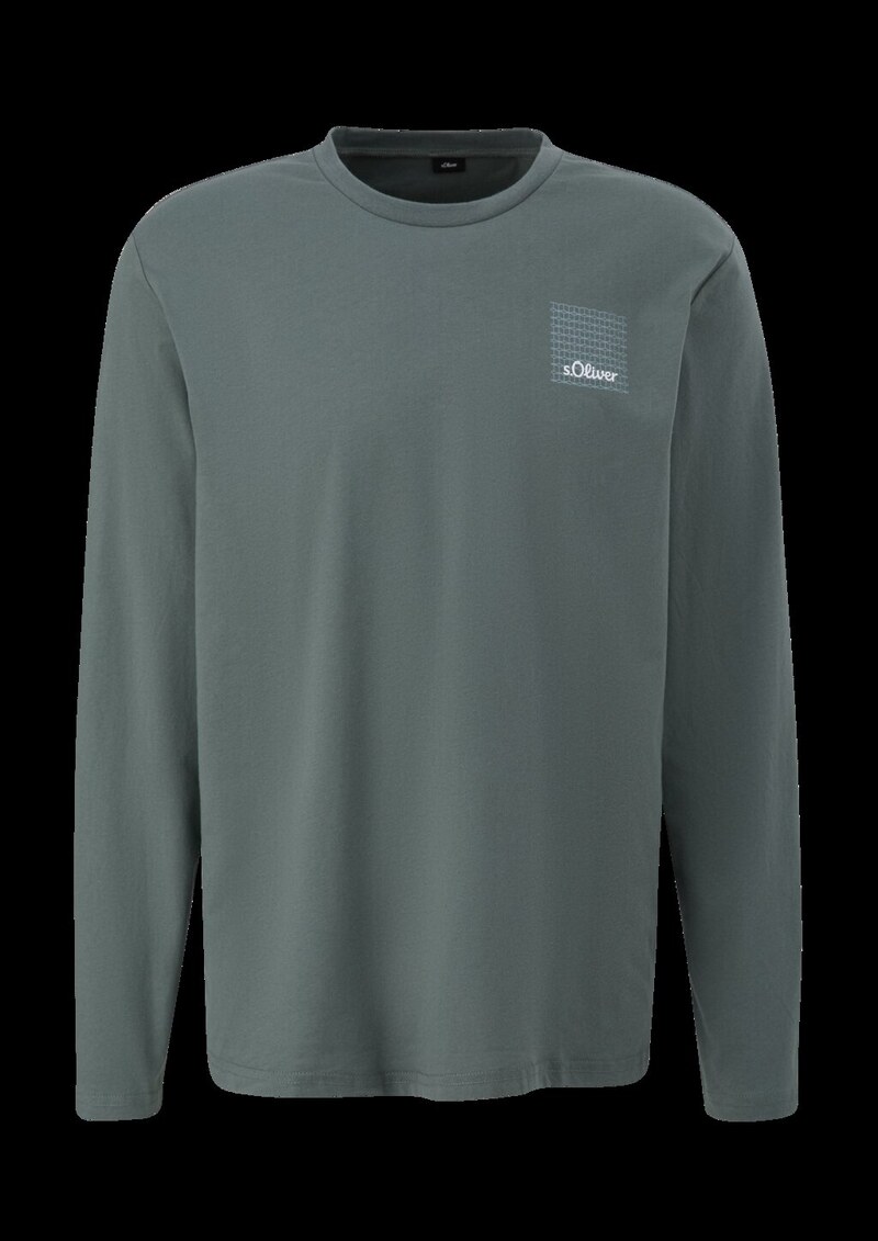 Langes Pyjama-Shirt mit Logoprint