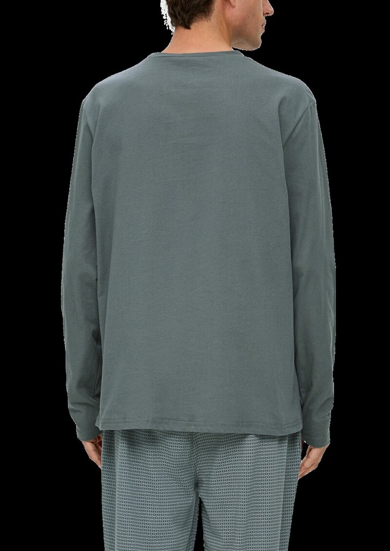 Langes Pyjama-Shirt mit Logoprint