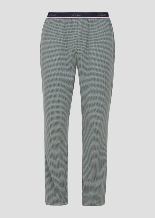 Lange Pyjamahose mit All-over-Print