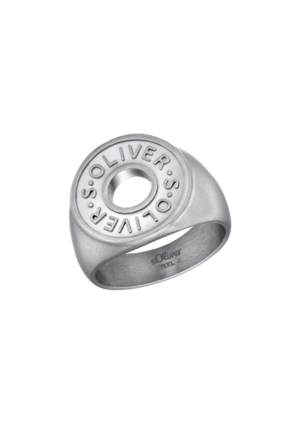 Logo-Ring in Knopf-Optik