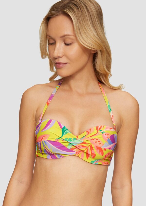 Bügel-Bandeau-Top mit Blumendesign