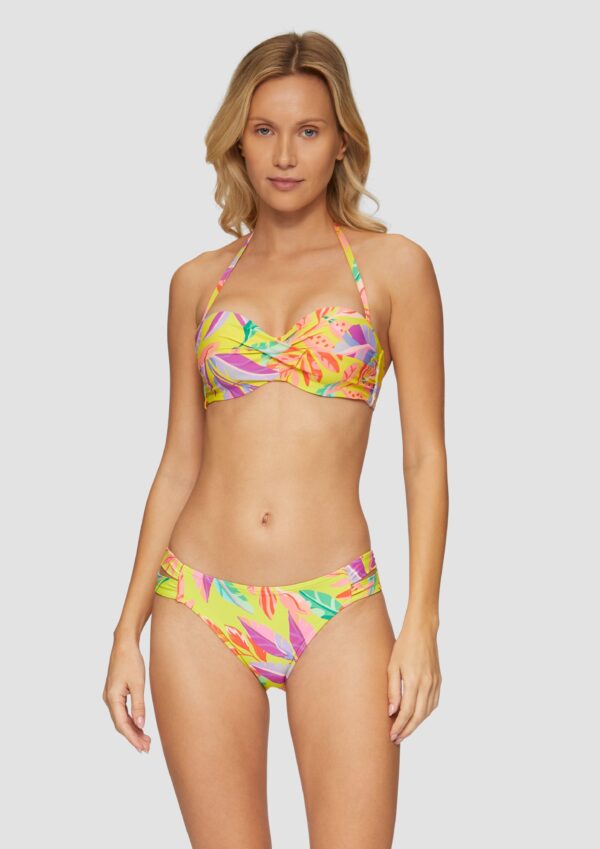 Bügel-Bandeau-Top mit Blumendesign