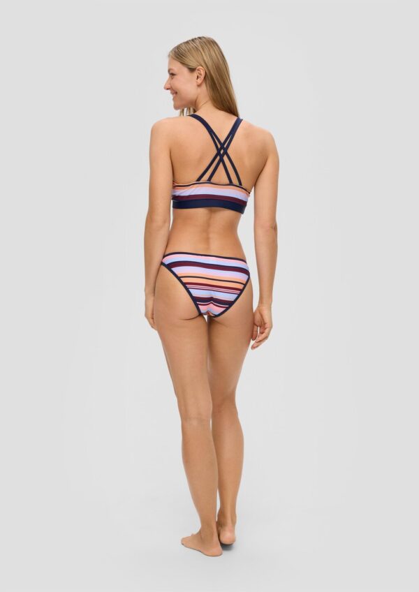 Kurze Bikinihose mit Ringeln