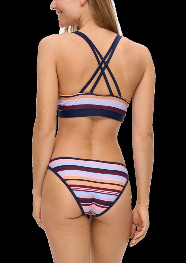 Kurze Bikinihose mit Ringeln