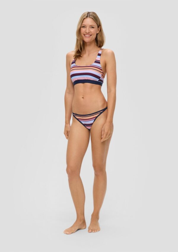 Kurze Bikinihose mit Ringeln