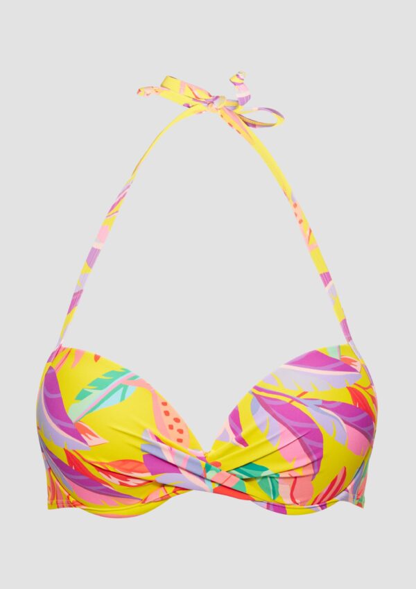 Push-Up Bikinitop mit Blumendesign