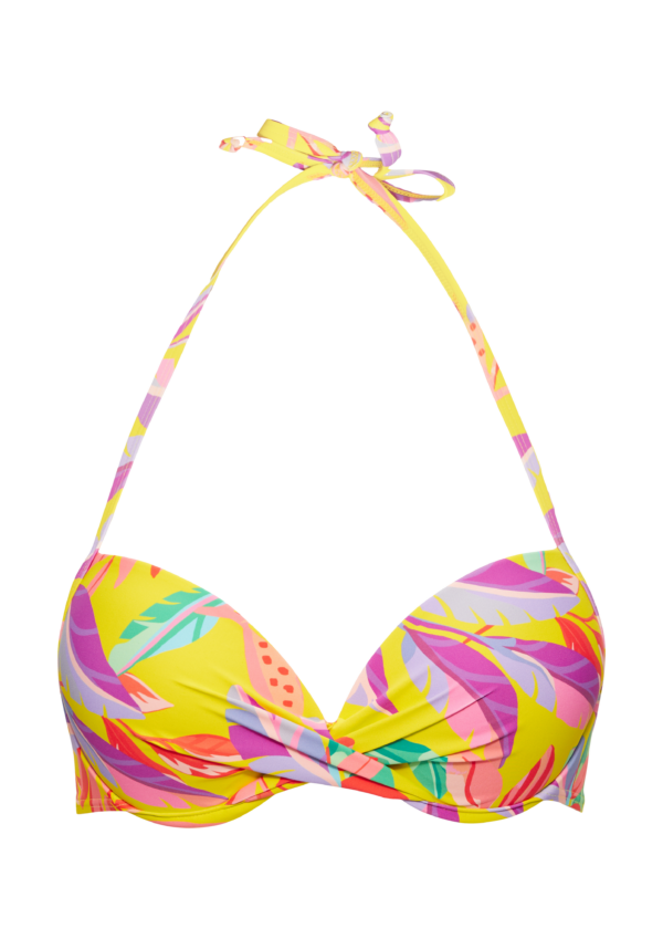 Push-Up Bikinitop mit Blumendesign