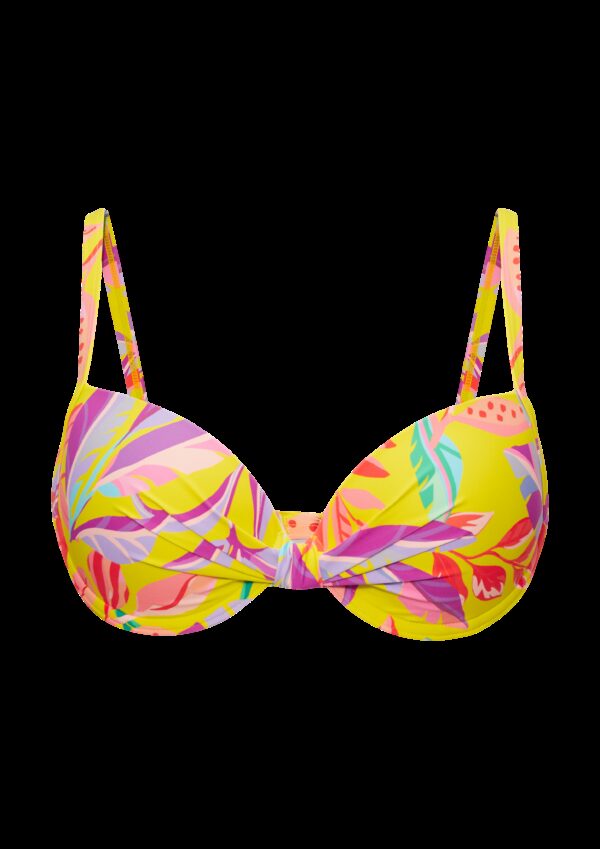 Bügel-Bikinitop mit Blumendesign