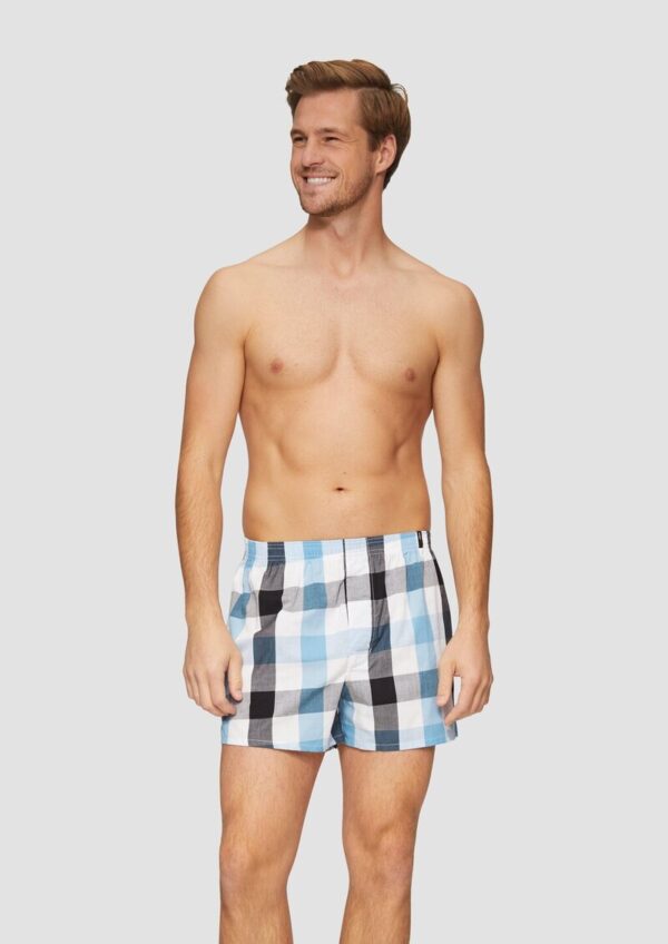 2er-Pack Boxershorts mit Karo-Muster