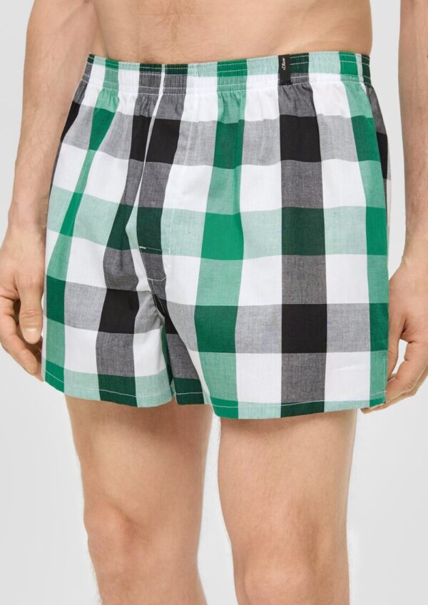 2er-Pack Boxershorts mit Karo-Muster