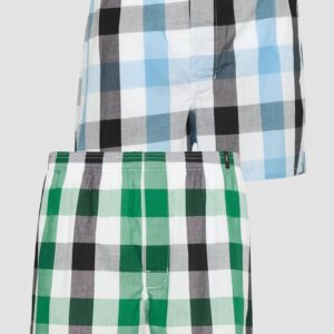 2er-Pack Boxershorts mit Karo-Muster
