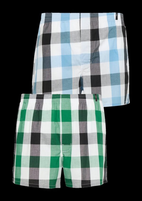 2er-Pack Boxershorts mit Karo-Muster