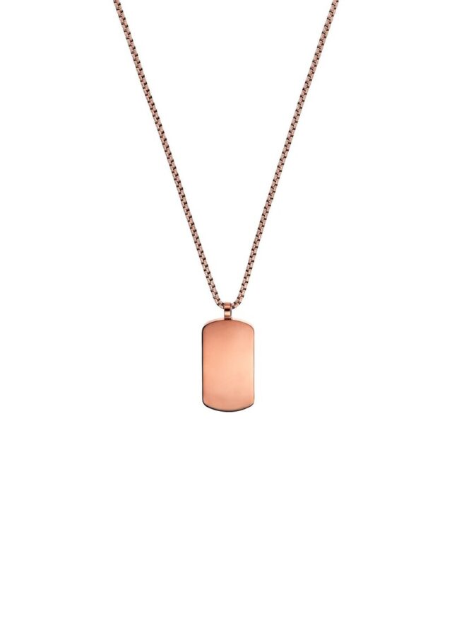 Dog-Tag-Kette in Kupfer