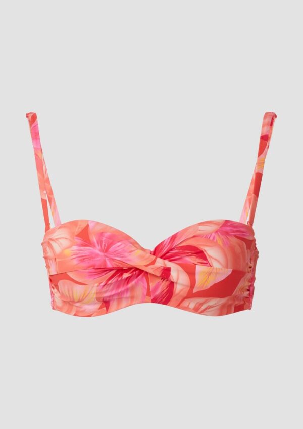 Bandeau-Bikini-Top mit floralem Muster Mix & Match
