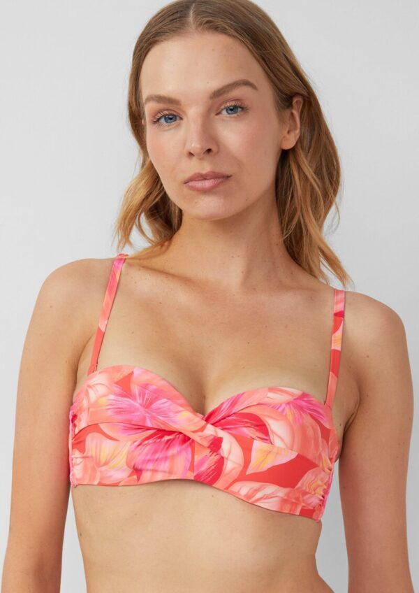 Bandeau-Bikini-Top mit floralem Muster Mix & Match