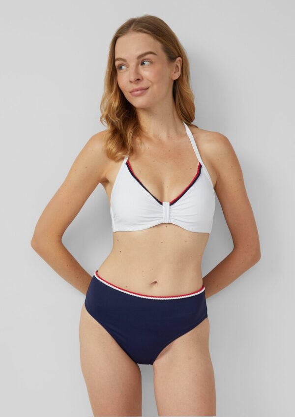 Mix and Match Bikinihose mit Kontrast-Detail