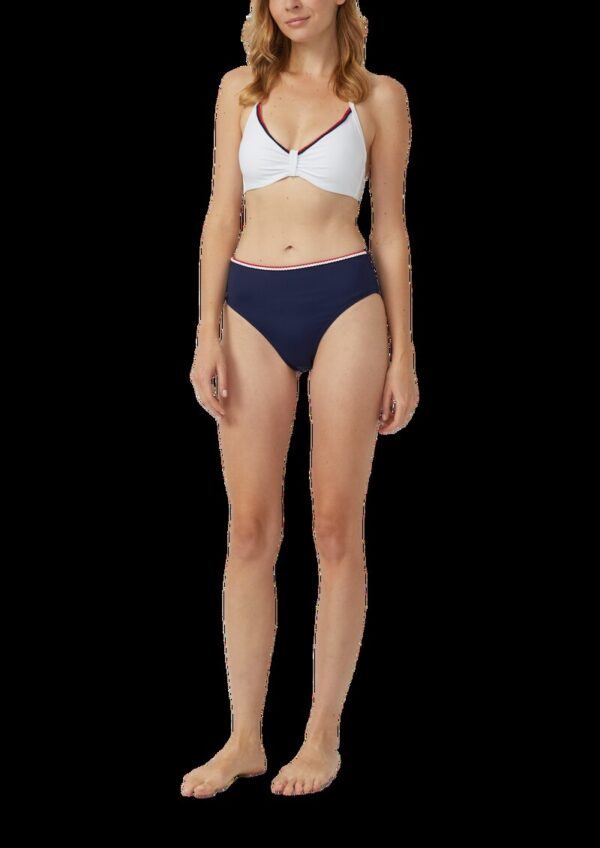 Mix and Match Bikinihose mit Kontrast-Detail