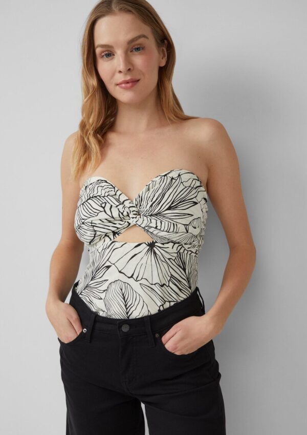 Bandeau-Top mit All-over-Print