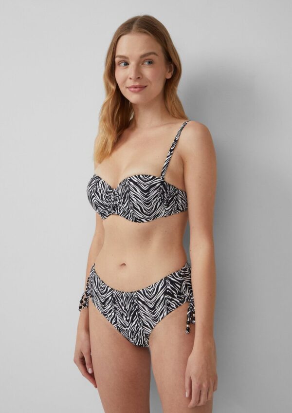 Bandeau-Bikini-Top mit abstraktem Muster Mix & Match