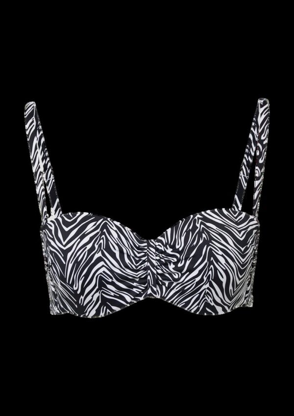 Bandeau-Bikini-Top mit abstraktem Muster Mix & Match