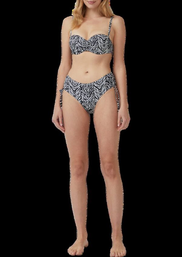 Bandeau-Bikini-Top mit abstraktem Muster Mix & Match