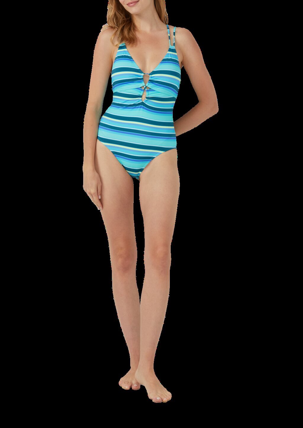 Badeanzug im Streifen-Design