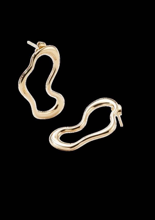 Ohrringe aus Edelstahl mit IP Gold