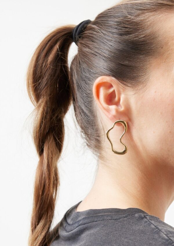 Ohrringe aus Edelstahl mit IP Gold