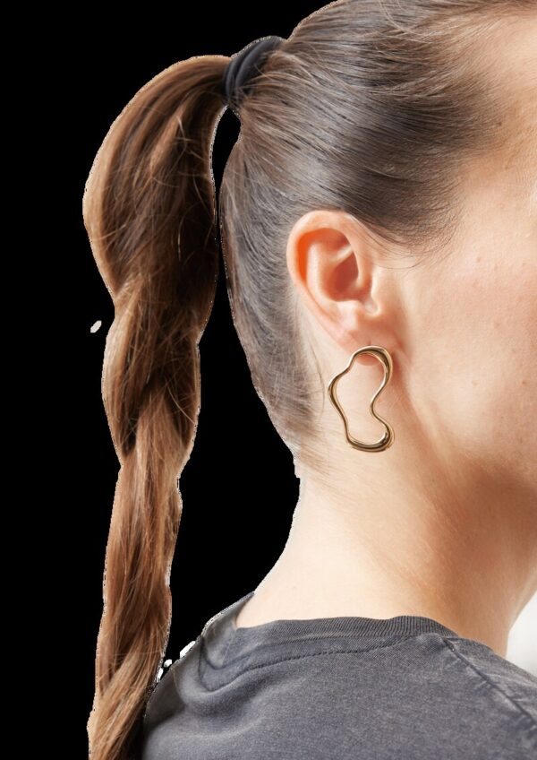 Ohrringe aus Edelstahl mit IP Gold