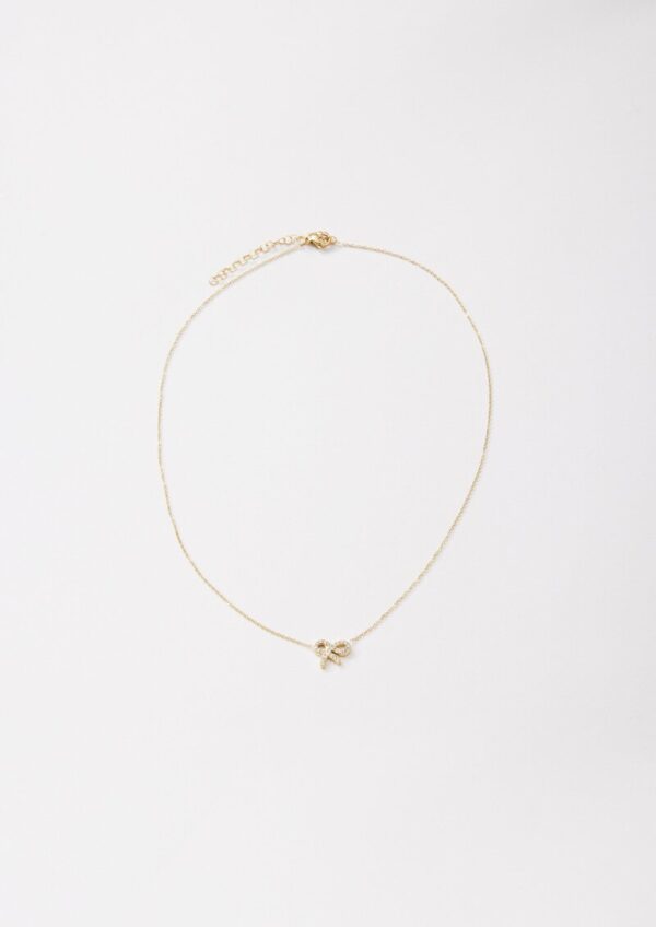 Filigrane Ankerkette mit Schleifen-Detail