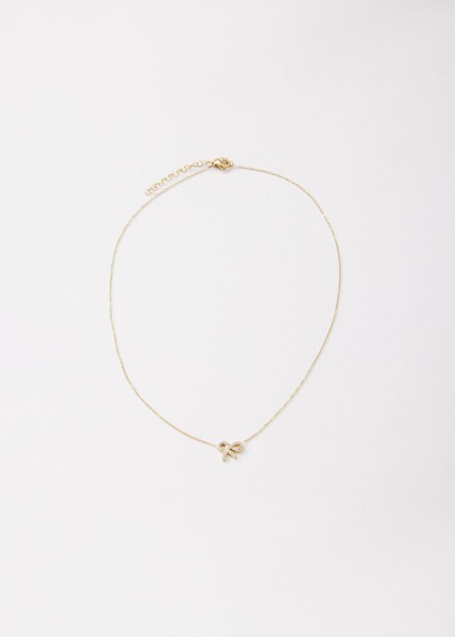 Filigrane Ankerkette mit Schleifen-Detail