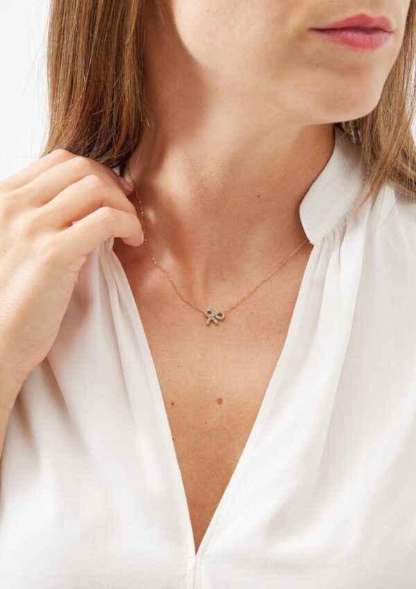 Filigrane Ankerkette mit Schleifen-Detail