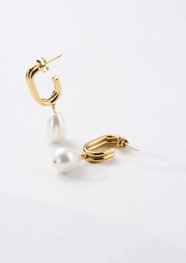 Ohrringe mit Perlen-Detail