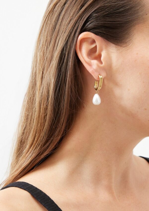 Ohrringe mit Perlen-Detail