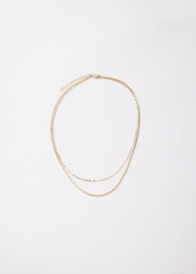 Layering-Armband aus Edelstahl IP Gold