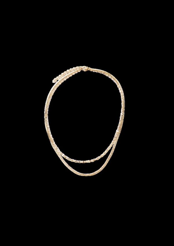 Layering-Armband aus Edelstahl IP Gold